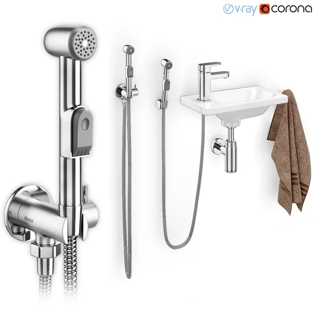 Hygienic shower with washbasin Ravak — Descargar
