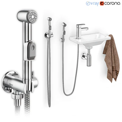 Hygienic shower with washbasin Ravak — Ver 1