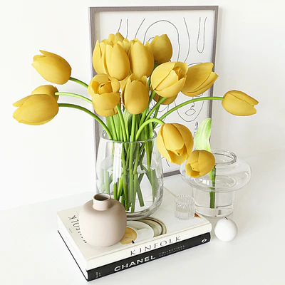Decorative set with yellow tulips — Вид 5