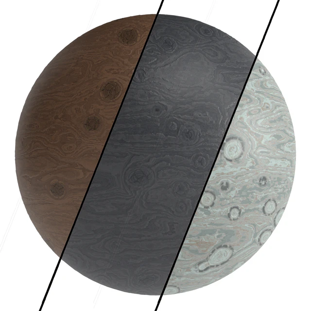 3 Wood Materials PBR 4k — Скачать