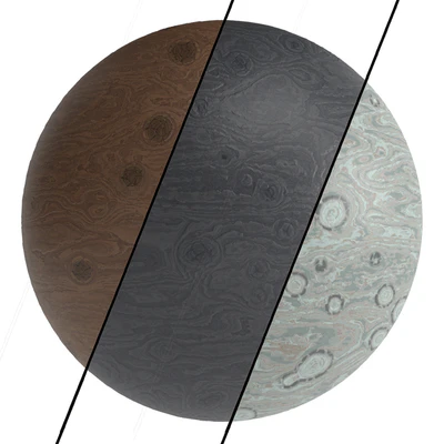 3 Wood Materials PBR 4k — Вид 1