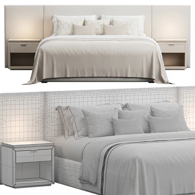 Wallpanels Headboard Bed — Вид 4
