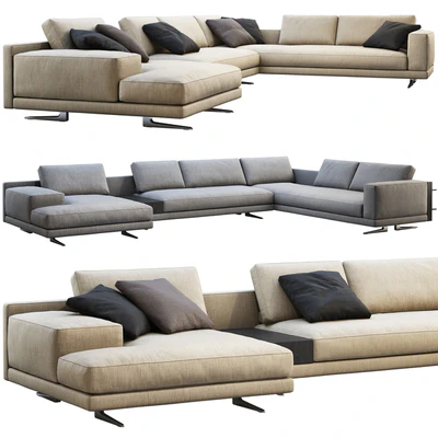 Poliform Mondrian chaise lounge sofa — Вид 1