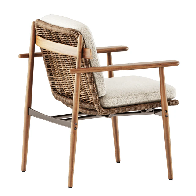 Trio Outdoor Dining chair and Drake Outdoor table by Minotti — Скачать