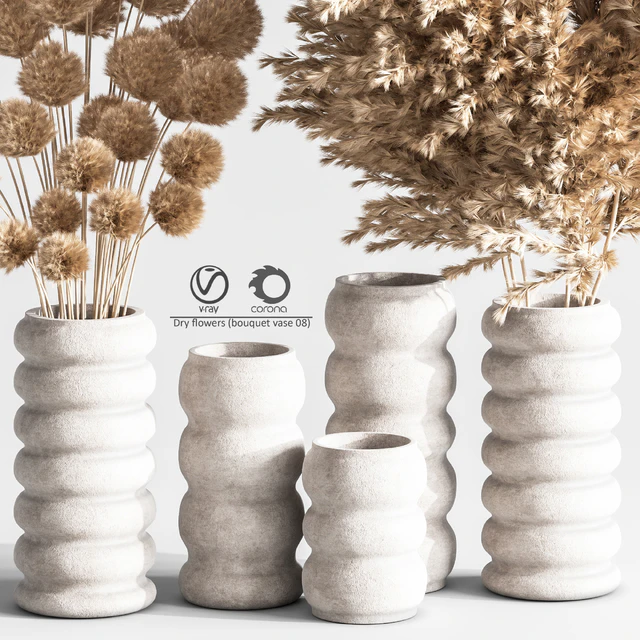 Dry flowers (bouquet vase 09) — Descargar
