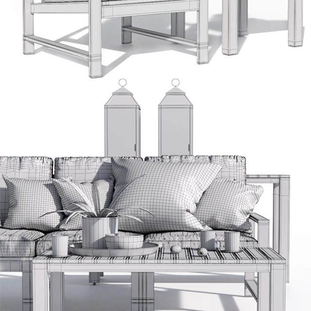 Indio Metal Outdoor Furniture Set 2 — Descargar