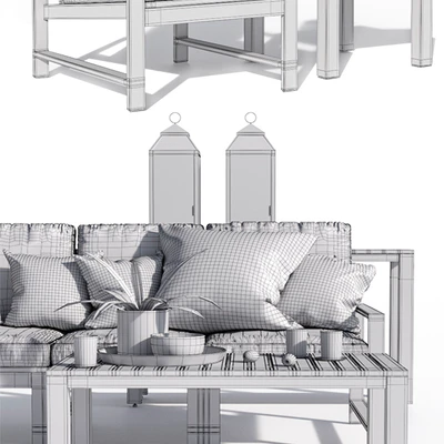 Indio Metal Outdoor Furniture Set 2 — Ver 3