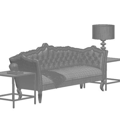 Brooks Grey Velvet Sofa — Вид 3