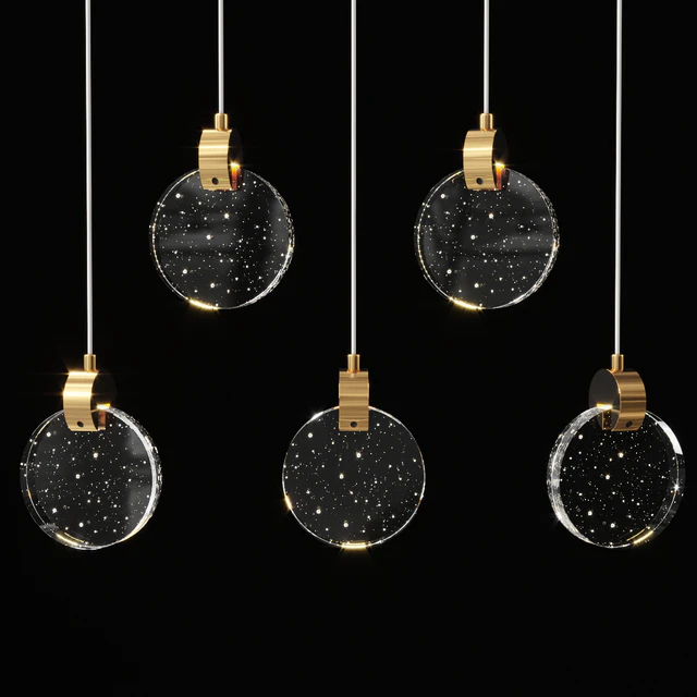 Pendant rectangular 5 light RENORD by Romatti — Скачать