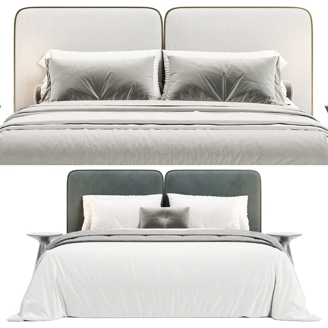 Gem Upholstered King Queen Bed — Скачать