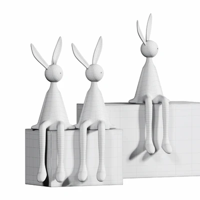 Electroplated Rabbit Decor — Ver 3