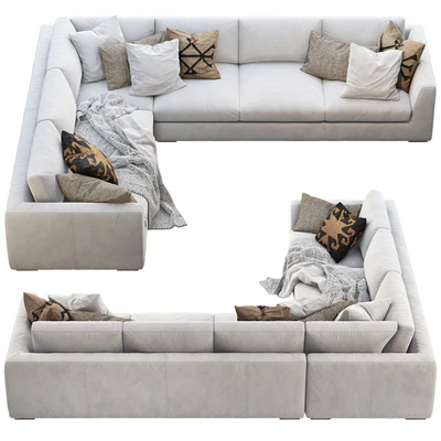 RH Modena Taper Arm L-Sectional sofa — Вид 5
