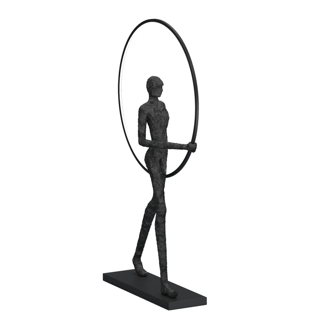 Floor lamp Man carries light circle — Descargar