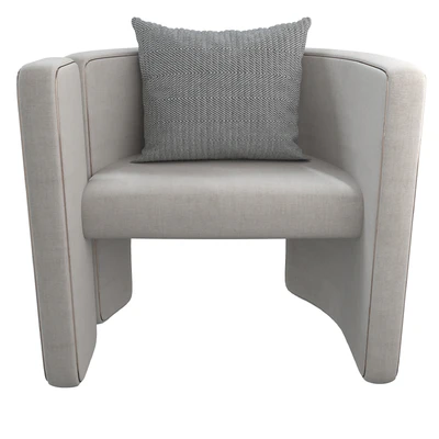Armchair Con S34 white — Ver 3