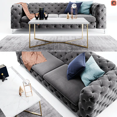 Kogut Chesterfield Sofa — Вид 1