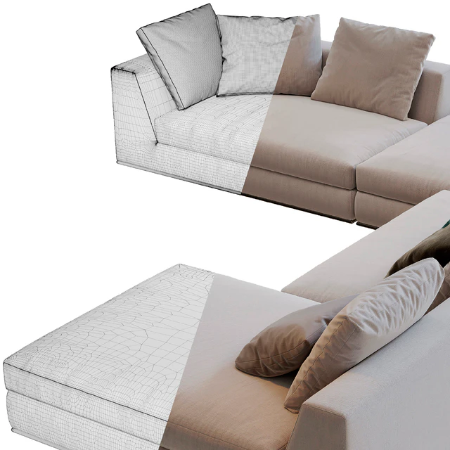 Minotti Hamilton Modulo Sofa — Скачать