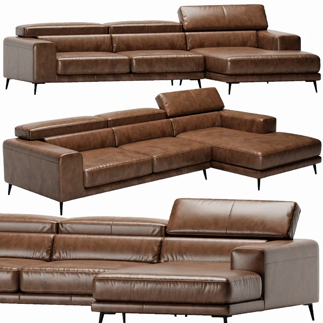 Ditre Italia Anderson Chaise Lounge Leather — Descargar