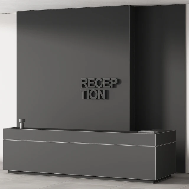 253 office furniture 12 reception desk 07 — Скачать