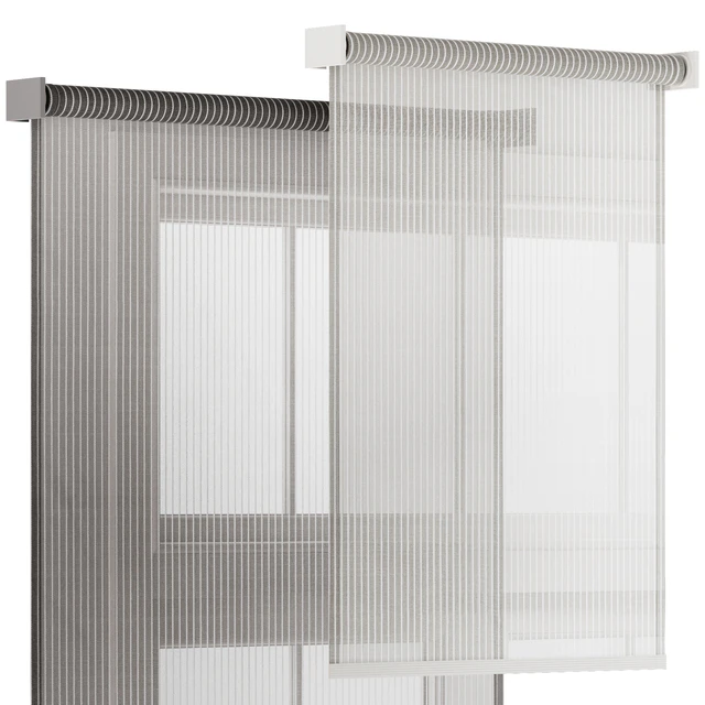 Striped Tulle Roller Blinds — Descargar
