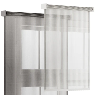 Striped Tulle Roller Blinds — Ver 5