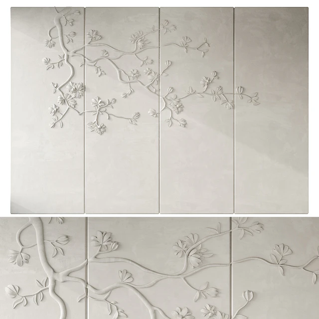 Japandi Floral Wall Panels — Descargar
