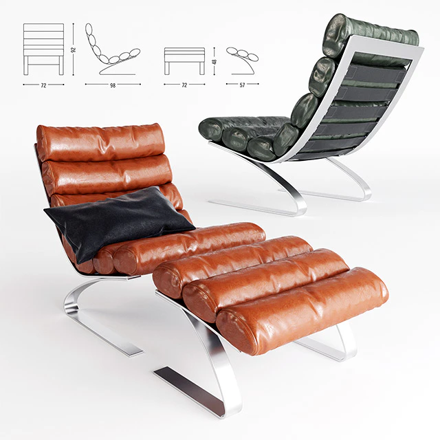 Cor Sinus Chair & Pouf — Скачать