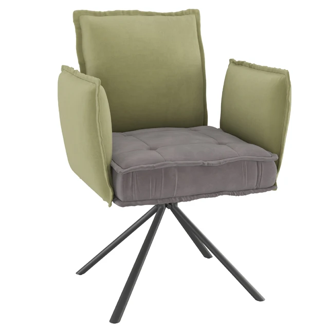 Homary-Modern Upholstered Velvet Accent Chair Soft Chair in Carbon Steel Legs — Скачать