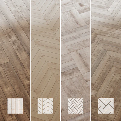 Wood floor Pine Oak Set 3 — Вид 1