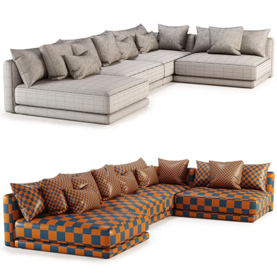 Katarina Corner Couch Sofa By Blanche — Ver 4