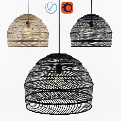 Wicker Hanging Lamp - HK living — Вид 1
