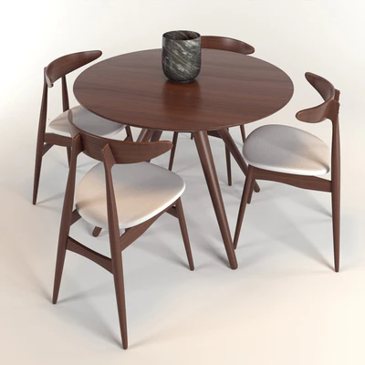 Обеденный стол и стулья Hans J. Wegner / Dining table and chairs set Hans J. Wegner — Вид 3