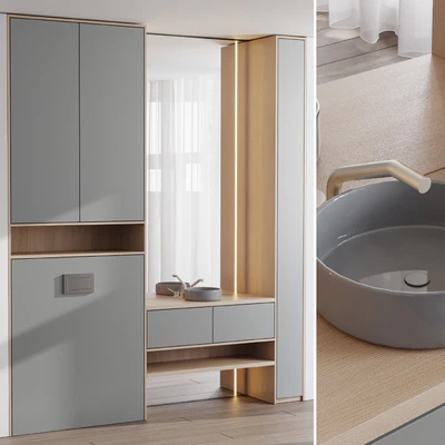 Bathroom furniture by Faucet Bathroom Mina set 68 — Ver 5