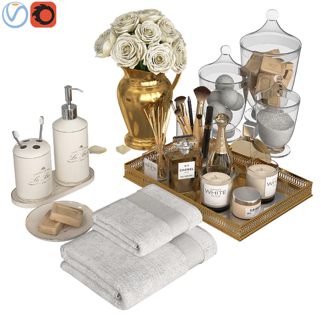Classic Gold Bathroom Decor — Descargar