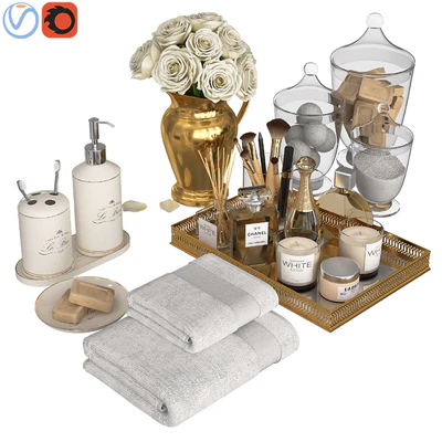 Classic Gold Bathroom Decor — Ver 1