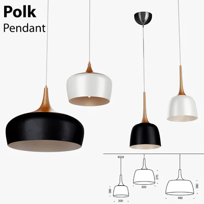 Polk Pendant Light Oak — Вид 1