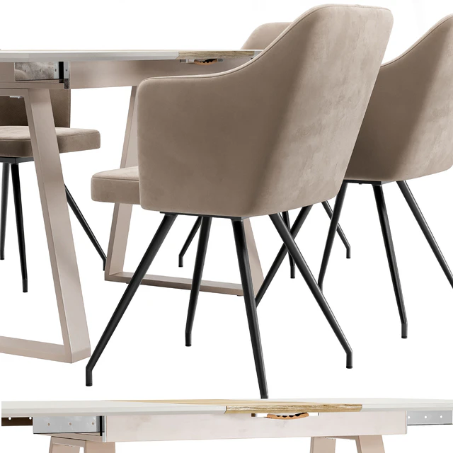 Sling Dining Chair and Detroit Table — Descargar