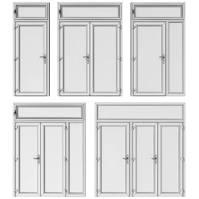 Витражные алюминиевые двери /  Stained aluminum doors — Вид 5