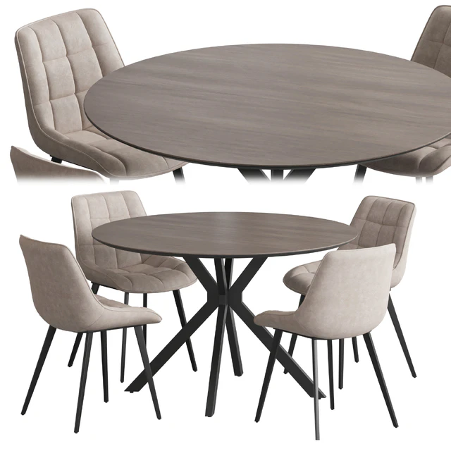 Ralf table Adah chair — Скачать