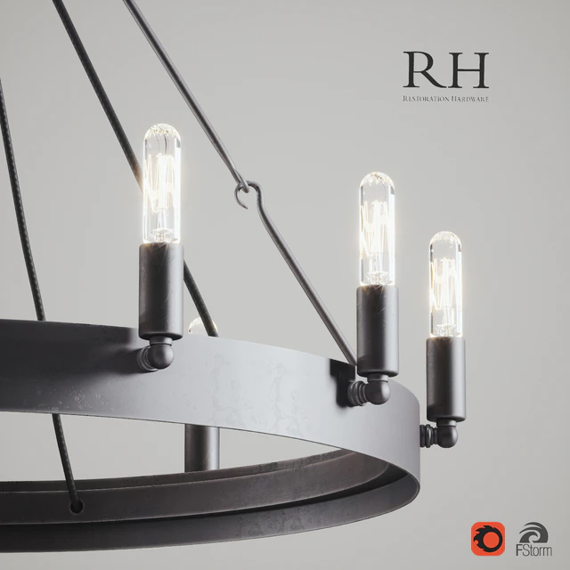 CAMINO VINTAGE CANDELABRA/FILAMENT ROUND CHANDELIER IRON — Скачать