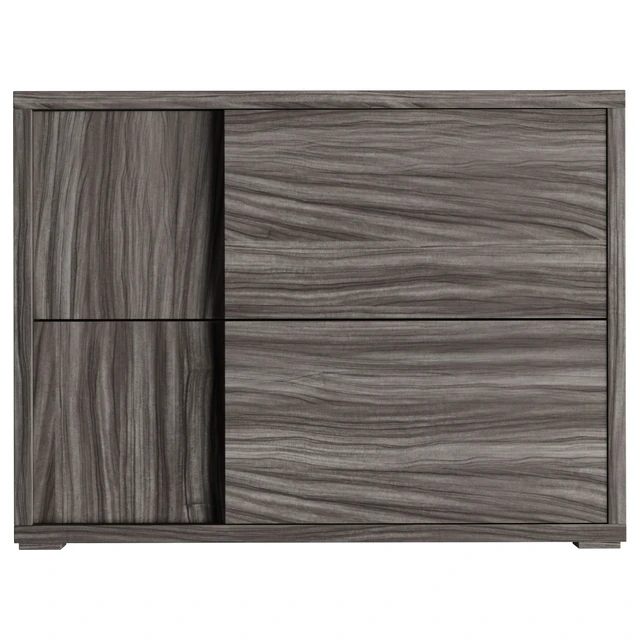 Vig Furniture Nova Domus Asus - Italian Modern Elm Gray Nightstand — Descargar