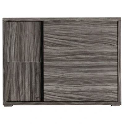 Vig Furniture Nova Domus Asus - Italian Modern Elm Gray Nightstand — Ver 4