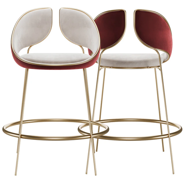 Hyoku Bar Chair Stool by Alma de Luce — Download