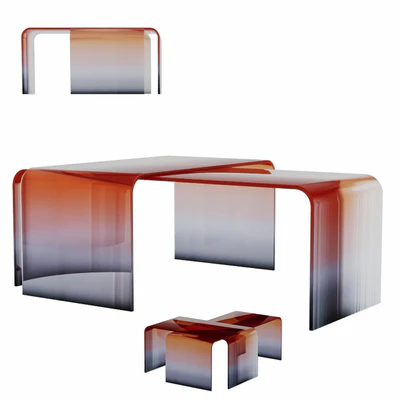 Gradient Glass Tables — Ver 4