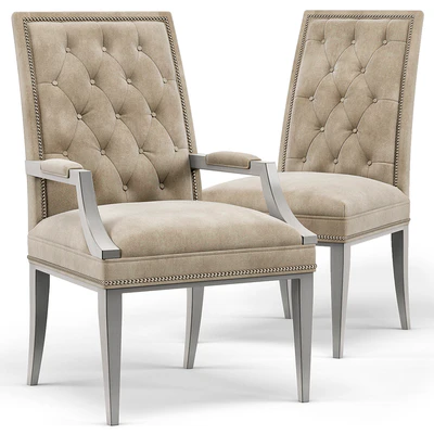 Cheska Upholstered Tufted Chairs — Вид 1