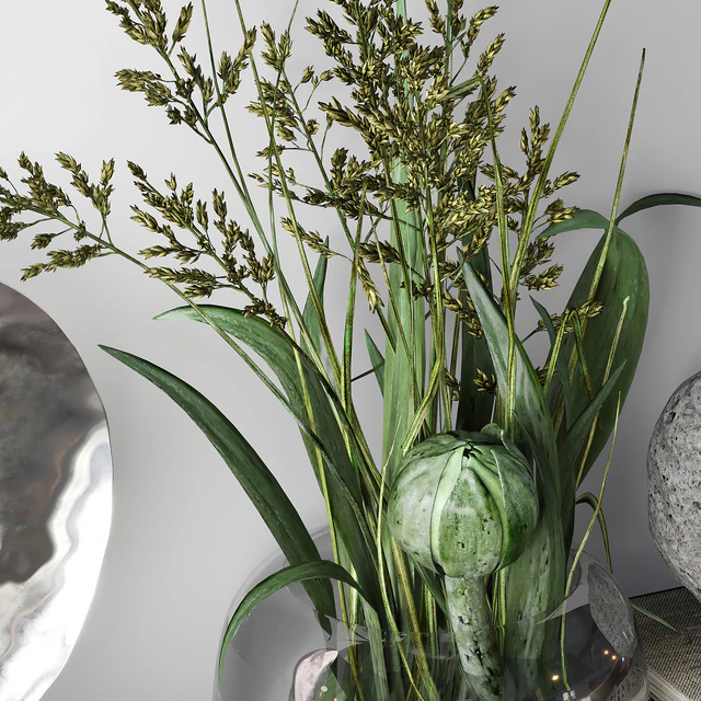 Decorative set 014 with Ceramic and bouquet — Descargar