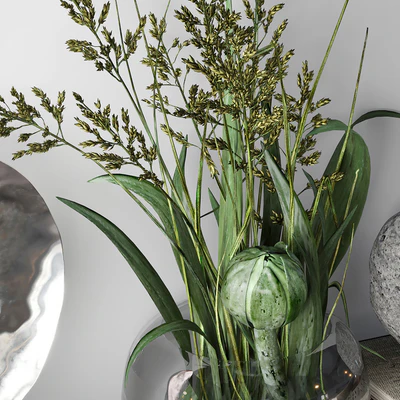 Decorative set 014 with Ceramic and bouquet — Ver 6