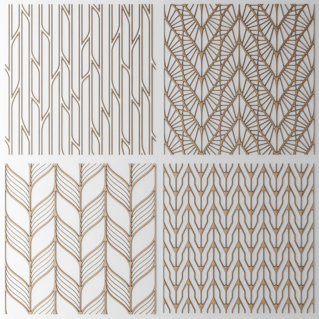 Set. The grille panel.Lattice, panel, pattern, art, abstraction, decorative, interior, wall decor — Descargar