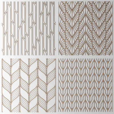 Set. The grille panel.Lattice, panel, pattern, art, abstraction, decorative, interior, wall decor — Ver 1
