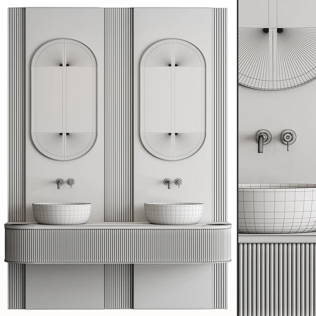 Bathroom Set Stone Wall - Set 47 — Скачать