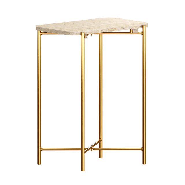 Zara Marble And Wooden Side Tables — Скачать